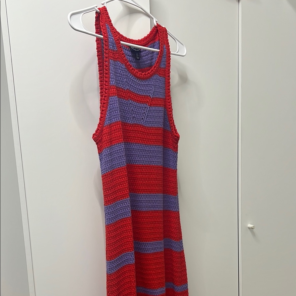 Red and Purple Striped Knit Dress brand new haven’t worn